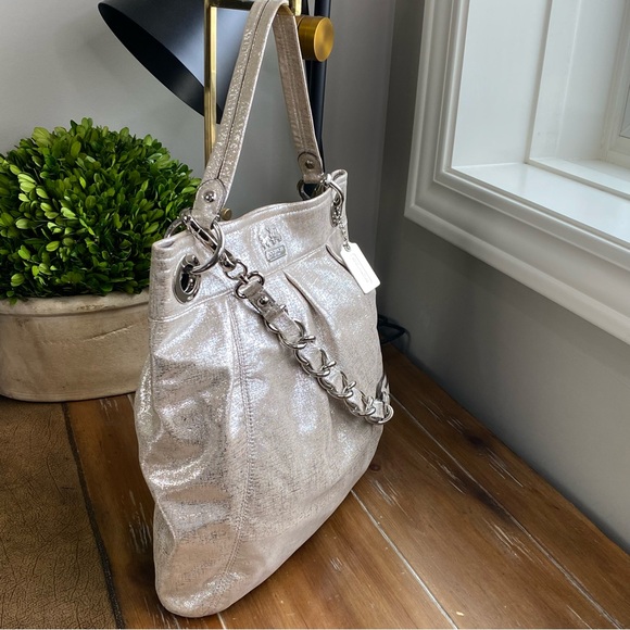 Coach 2009 Madison Champagne Metallic Large Hobo - Picture 7 of 15